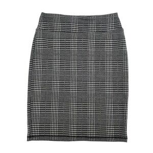 14th & Union Checkered Pencil Knee Length Skirt Size XS Petite Women's